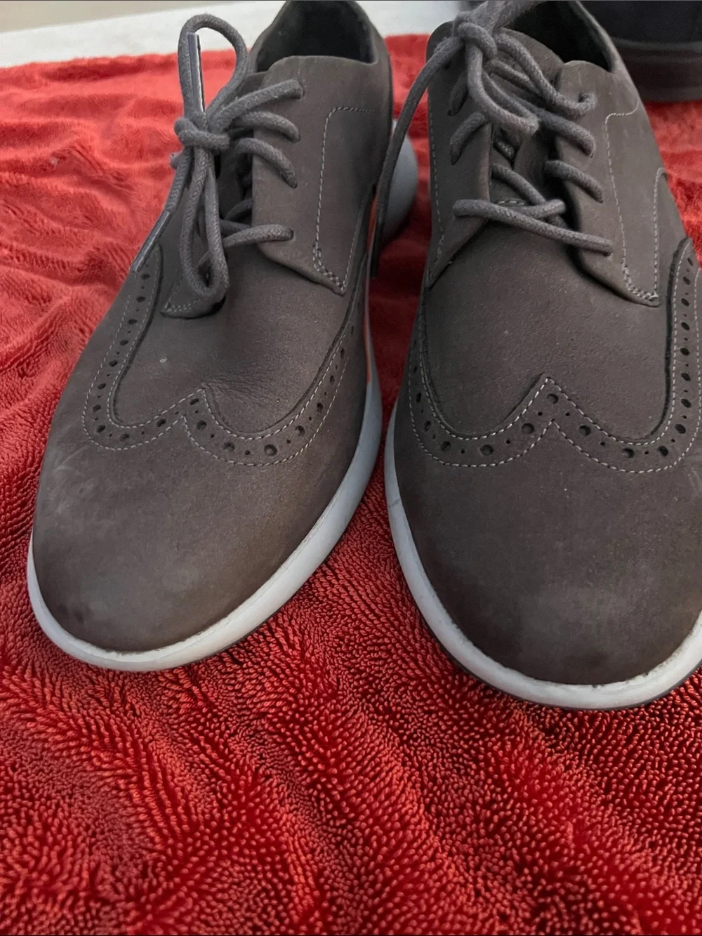 Cole Haan Grand Troy Wingtip Oxford Pavement Grey Size 8.5 Men’s